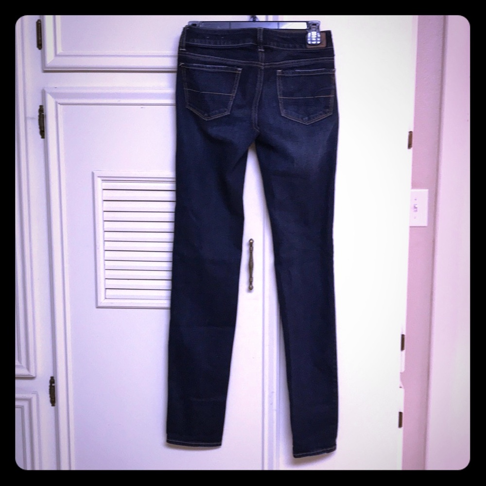 American Eagle Outfitters Dark Blue Jeans Sz 0 Lg